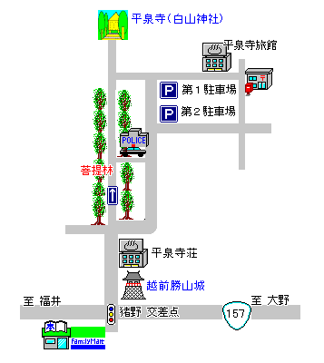 平泉寺周辺地図