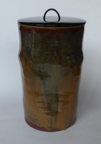 高取竹形細水指