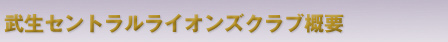 武生セントラルライオンズクラブ概要